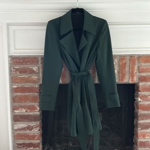Theory Emerald green trench coat, SM